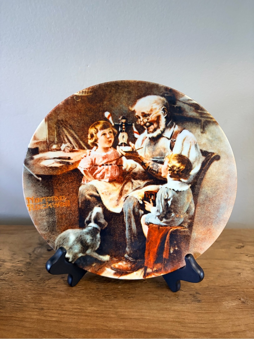 Norman Rockwell “The Toy Maker” Vintage Collector Plate